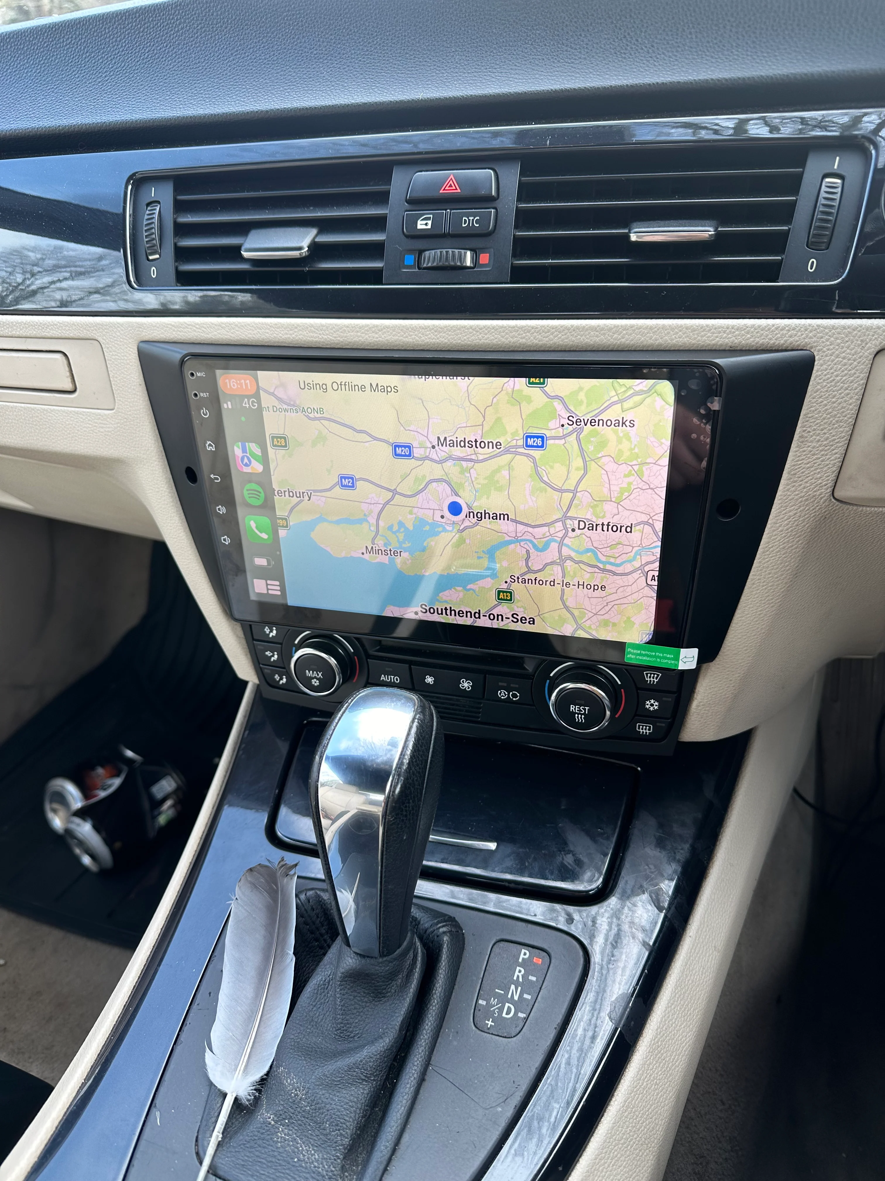 BMW 3 Series 2005-2009 E90/E91 Wireless Apple CarPlay Upgrade Kit - Image 2