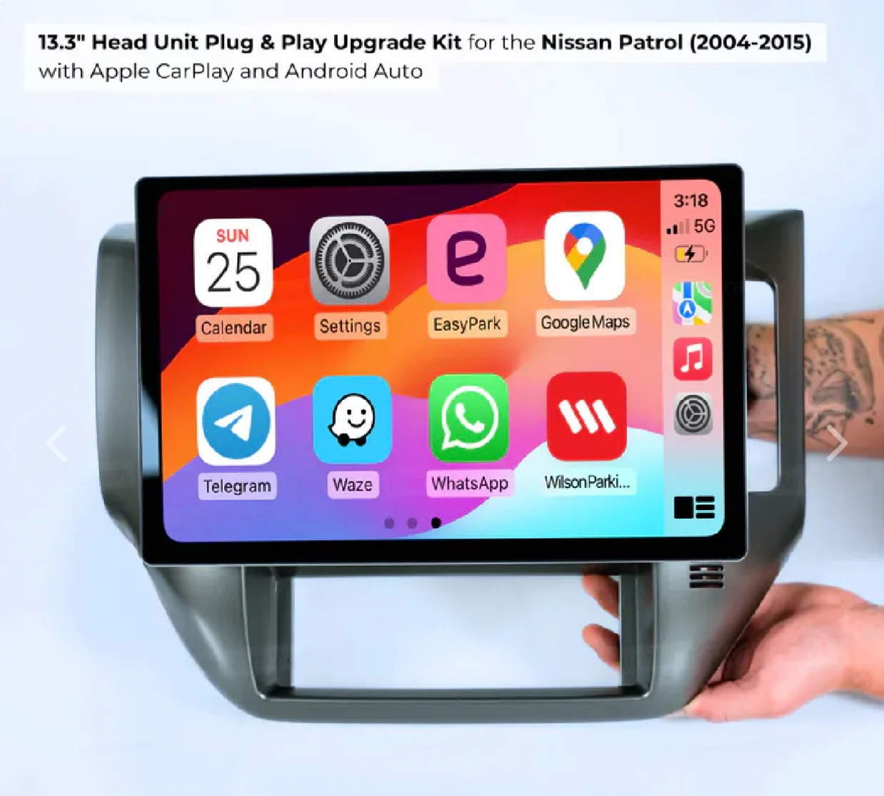 13.3 Inch Car Tablet - Wireless Apple CarPlay/Android Auto - Image 5