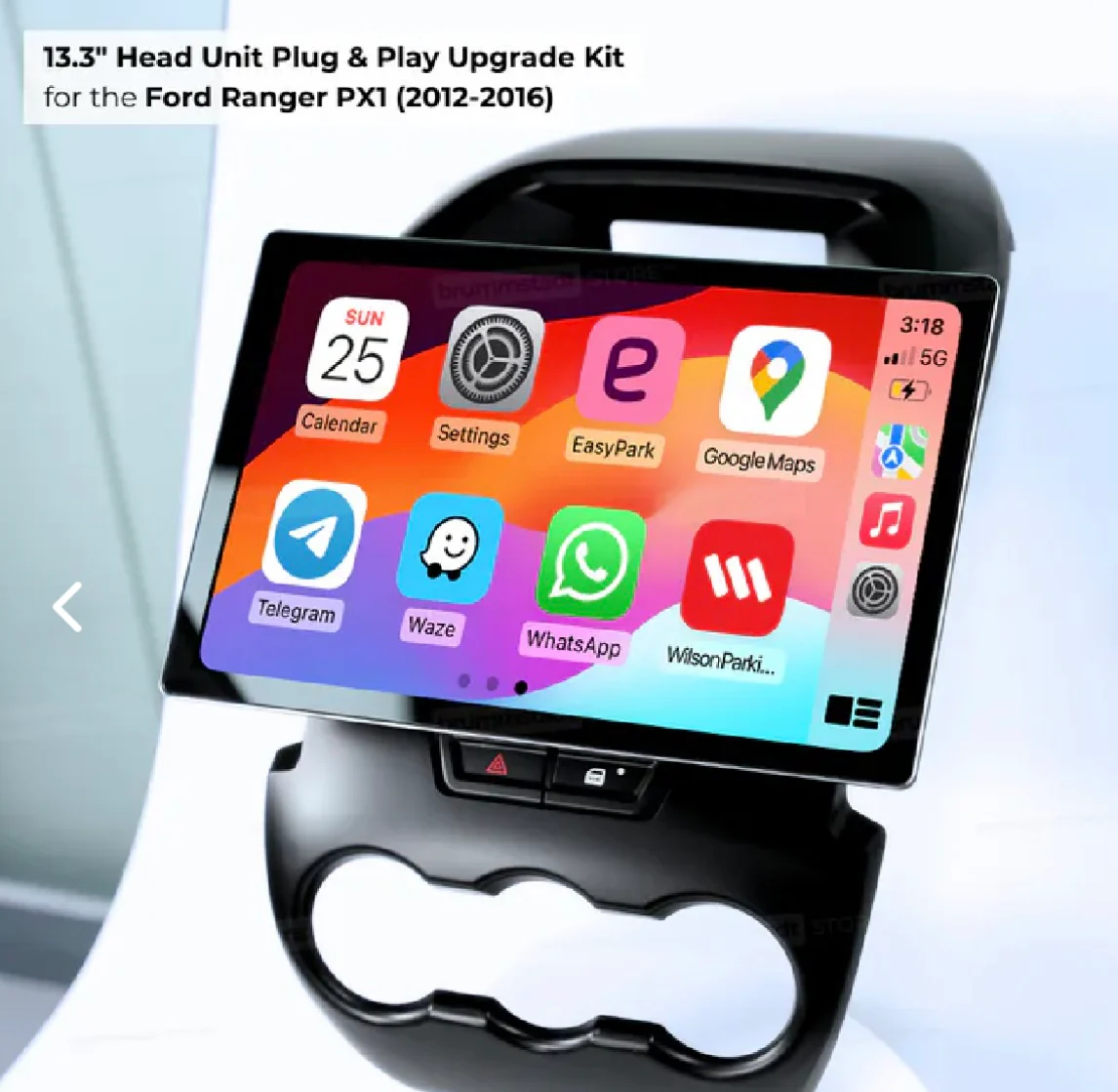 13.3 Inch Car Tablet - Wireless Apple CarPlay/Android Auto - Image 6