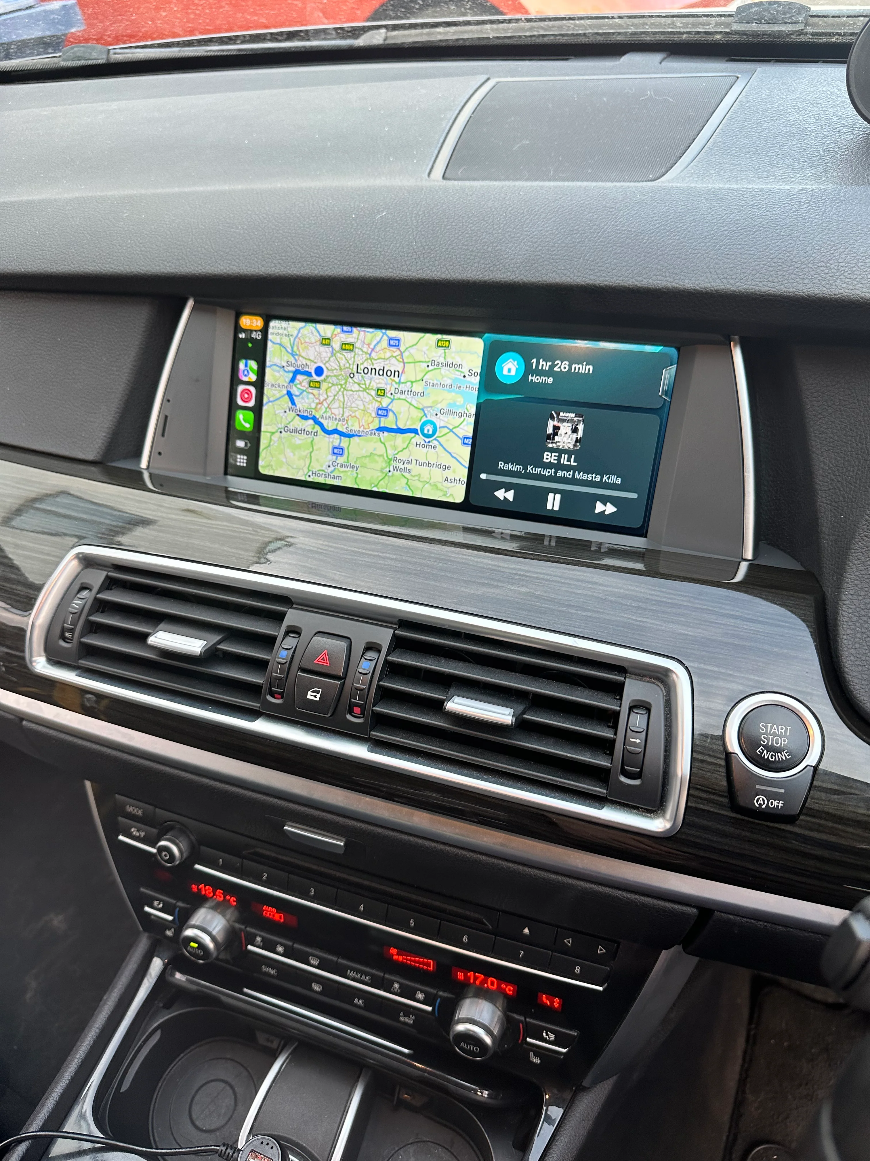 BMW 5 Series 2011-2017 F10/F11 Wireless Apple CarPlay Touchscreen - Image 3